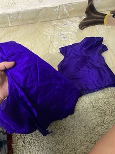 Printed Saree With Stitched Blouse