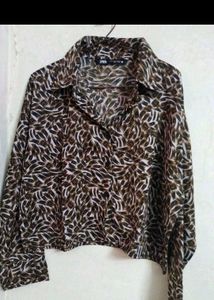 Zara Leopard Print Shirt For Women