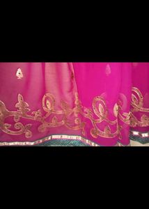 Super Saree With Golden Work