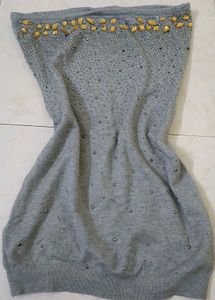 embroided tube top