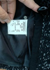 PIERRE CARDIN Textured Black Coat