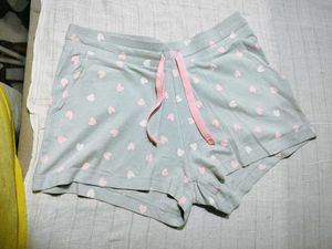 Heart Print Lounge Shorts