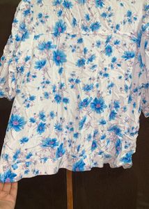 Floral Korean Style Tops For Girls Womens