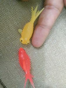 Miniature Toy Fish - Yellow and Red