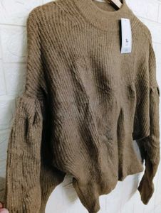 Brown Knit Sweater