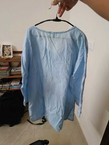 Embroidered Blue Kurta