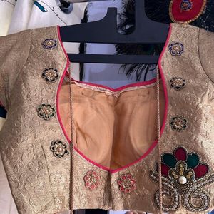 Floral Brocade Fabric Lehenga
