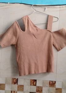 Trendy Coffee Coloured Top