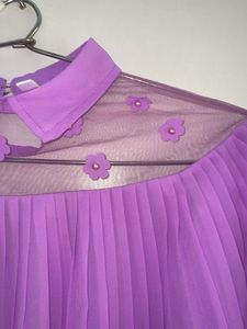 Lavender Ruffle Top