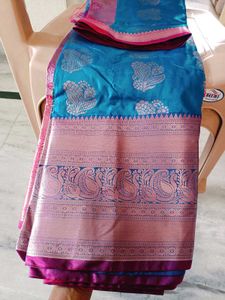 Kanjeevaram Saree With Blouse Attached New
