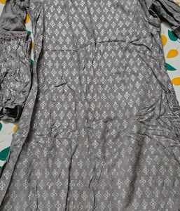 Elegant Grey Midi Dress