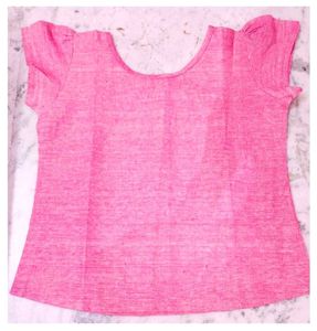 Pink Striped Jumper Dress &amp; Tee Set
