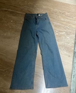 Wide Leg Denim Jeans