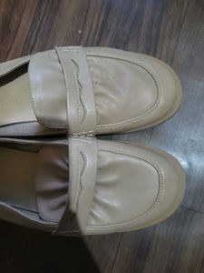 Beige Loafers