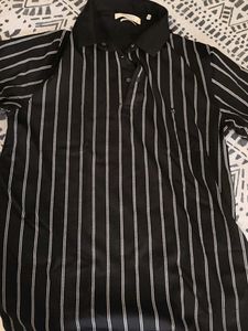 Striped Black Polo Shirt
