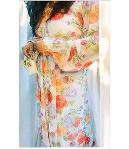 Floral Maxi Dress with Belt