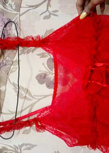 Red Lace Sleep Over