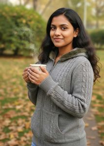 New Imported Gray Zip-Up Hoodie