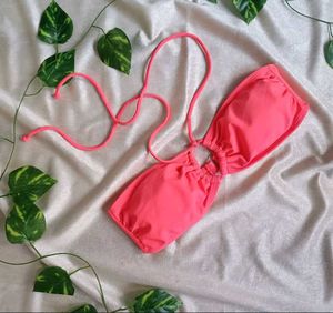 Coral Ring Detail Bikini Top