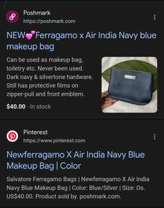 Salvatore Ferragamo X Air India Kit