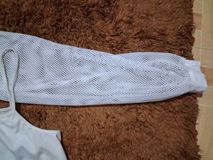 White Mesh Top(negotiable)