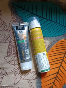 GARNIER FACEWASH AND SUNSCREEN SPRAY
