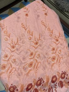 Flower prints Synthetic saree