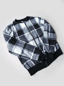 Plaid Bomber Jacket