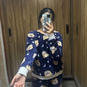Teddy Bear Print Pajama Set