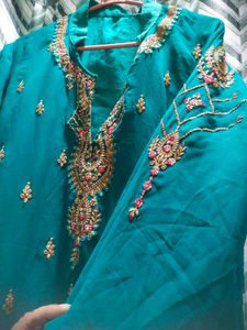 Green Studded Salwar Kameez