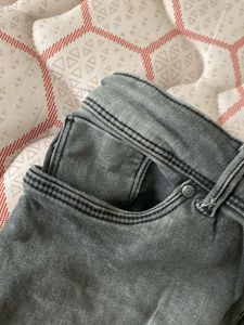 Gray Denim Shorts