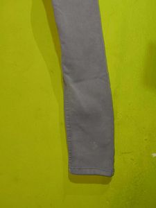 Ash Gray Casual Skinny Jeans For Men
