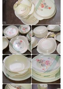 Fiver Plastic 6 Plate Bowl Dinner Set