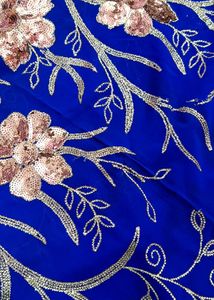 Royal Blue Saree (Without Blouse)