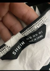 Shein Cow Pattern Lace Trim CamiBodycon