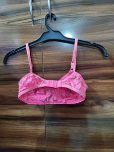 Pink Lace Bra