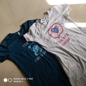 Cute Cartoon blend night Dress