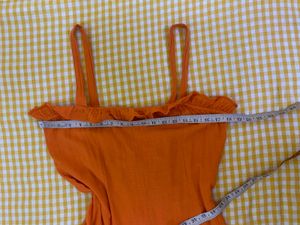 Cute Orange Dress Fits S/M