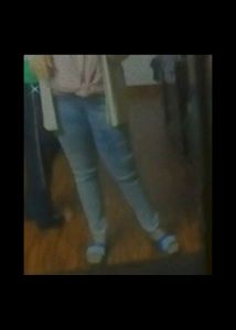 light blue denim jegging