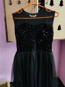 Black Sequin Party Dress