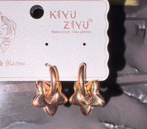 Star Hoop Earrings Small Anti Tarnish
