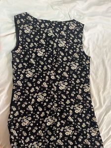 Black Bodycon Dress With Long Zipper