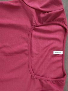Maroon Square Neck Top