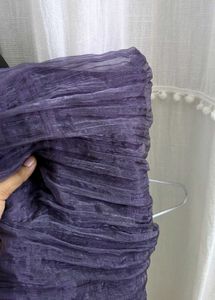 Purple Ruched Corset