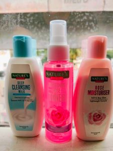 combo of 3 facewash,toner , moisturizer