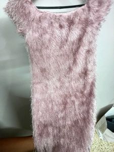 Pink Fur Party Bodycon / Mini / Dress
