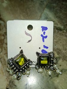 4 Set Of Oxidised Earrings