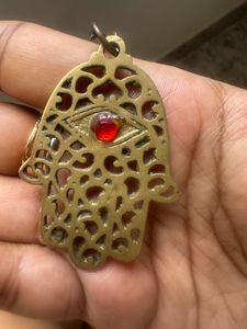 Reiki Charged  brass Hamsa Hand