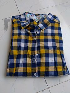 Price Drop!! Checked Shirt For Woman