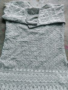 Embroidered Cotton Kurta
